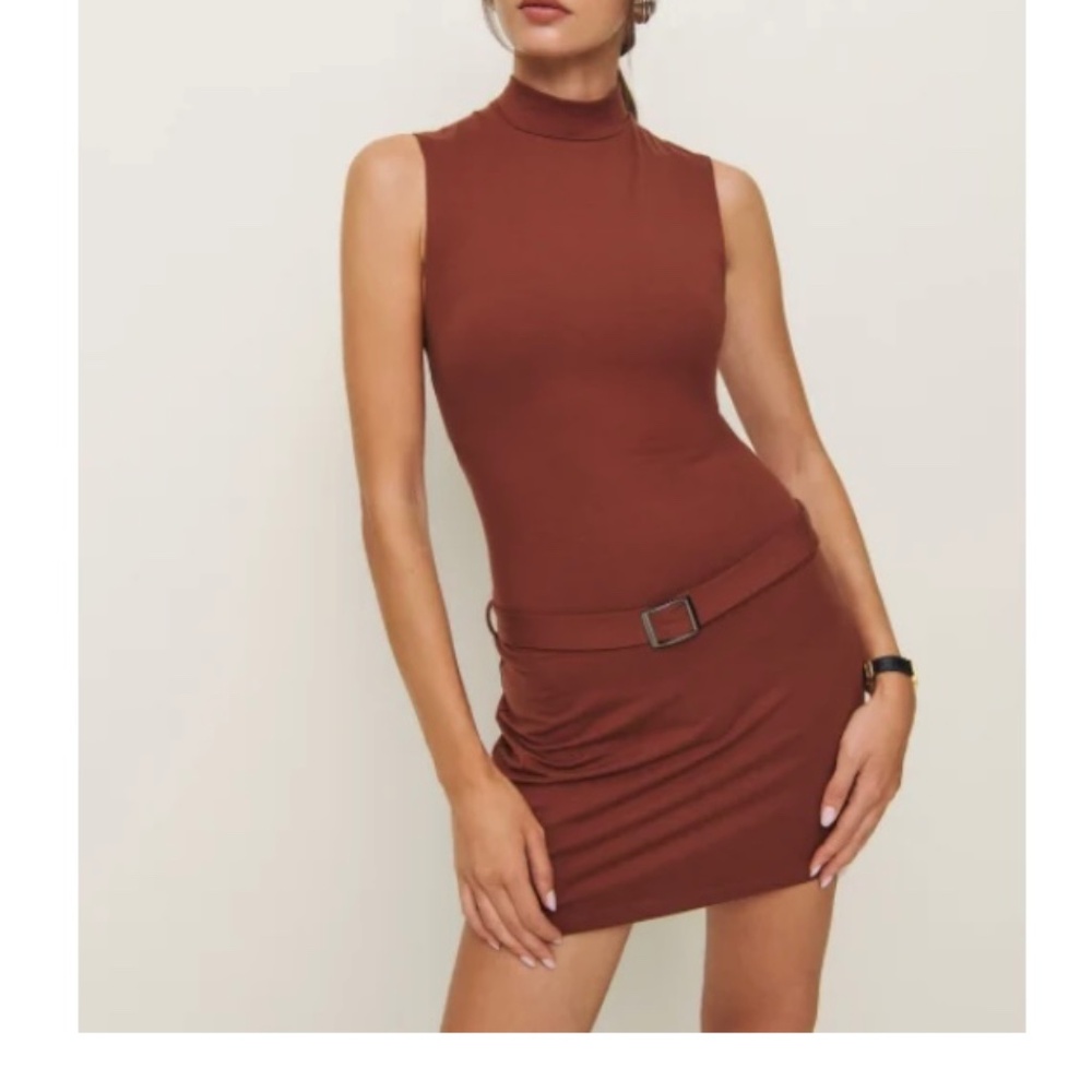 Reformation Jemma Knit Dress Fig Jam - Size S NWT